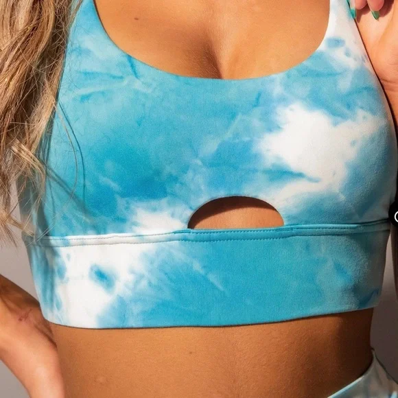 Agent 84 Airlon Cut-Out Workout Bra - Clouds - Picture 6 of 8